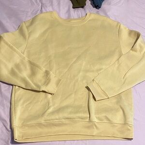 Men's Light Yellow Crewneck Sweater
